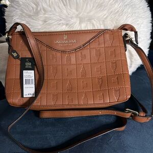 London Fog Susan Tower Signature Embossed Crossbody